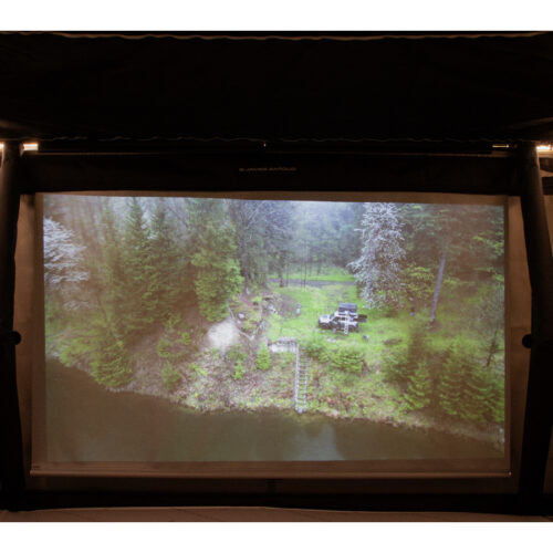 Ecran de projection intérieur de tente de toit James Baroud