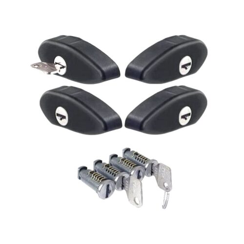 CRUZ Airo - anti-theft end caps + anti-theft key locks - (4x)