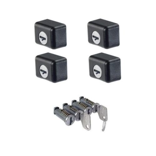 CRUZ ST - anti-theft end caps + anti-theft key locks - (4x)